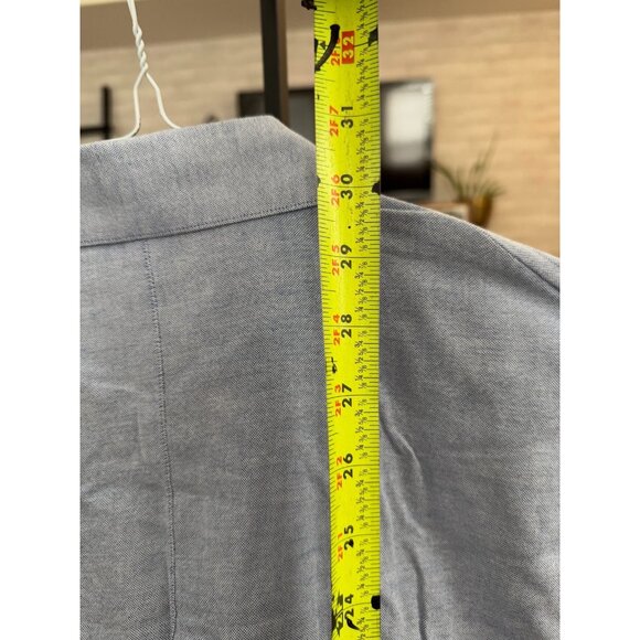 Lululemon Light Blue Commission Button Down Long Sleeve Mens Shirt - Picture 4 of 5